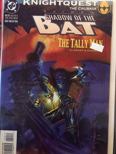 Comic Batman Shadow Of The Bat #20. Nov 1993.