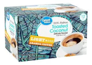 Great Value 12 K-cups Toasted Coconut Ground Coffee