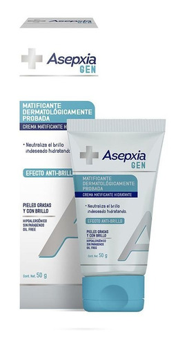 Asepxia Gen Crema Matificante Anti-brillo Hidratante X 50 G