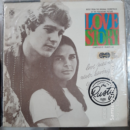 Vinilo Love Story Francis Lai Music From Original Vbn Bs1