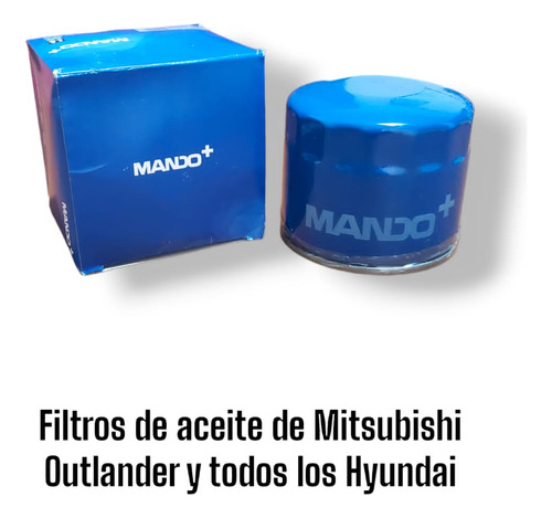 Filtro Aceite Mitsubishi Outlander (todos Los Hyundai) 