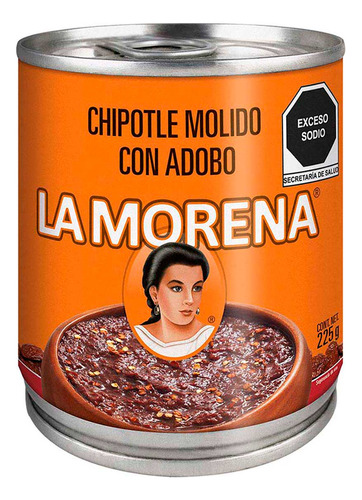 Chipotle La Morena Con Adobo 225 Gr, Caja Con 24 Piezas 