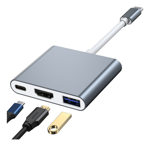 Cable Conversor Adaptador C A Usb3.0+hd+mi+pd Usb3.0 Hd 108