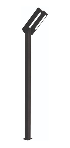 Farol Con Columna De Exterior E27 Intemperie 2,8mts 2 Brazos