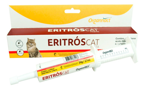 Eritrós Cat Pasta 30ml Suplemento Vitamínico Gatos Organnact