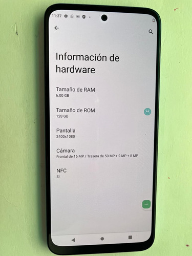 Smartphone Motorola Moto G71 6.4'' 128gb + 6gb Ram 5g Android 11 Color Azul Ópalo (Usado)