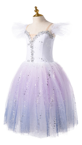 Vestido De Ballet Largo Con Tutú De Tutú De Baile Para Mujer