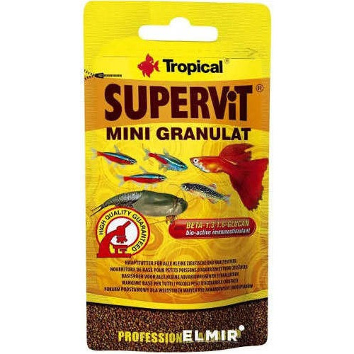 Tropical Supervit Mini Granulat 10g Para Peces Y Camarones