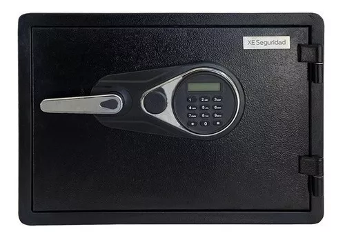 Caja Fuerte Digital Mini Marca Xe Seguridad Modelo De Apertura Con Código  Numérico Y Llave - Color Negro
