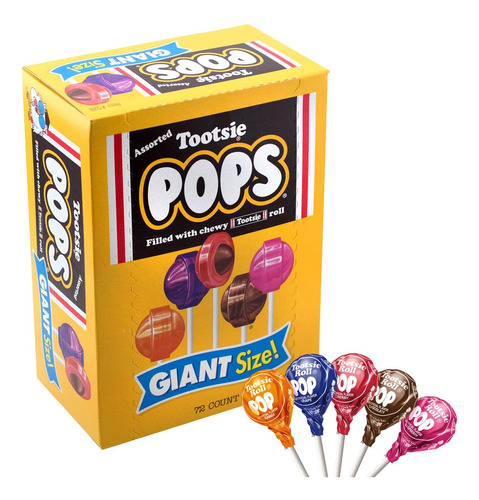 Tootsie Pops - Caramelos Navidenos Gigantes, Piruleta Afruta