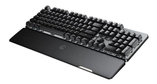 Imagen 3 de 3 de Teclado gamer bluetooth GameSir GK300 QWERTY GameSir TTC Blue inglés US color space gray con luz blanca