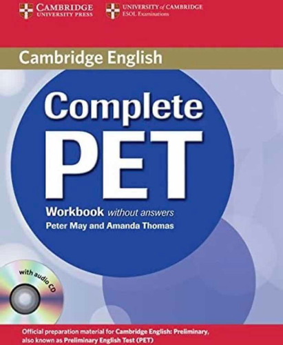 Complete Pet Workbook Without Answers With Audio Cd