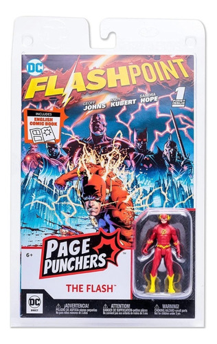 Mcfarlane Toys Dc Page Punchers Flash Flashpoint 7cm