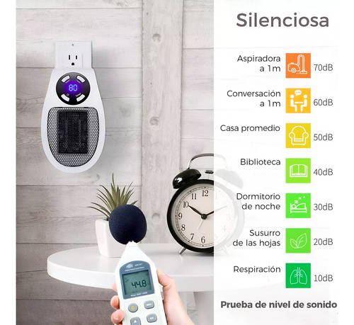 Mini Calefactor Portatil De Pared 500w Clima Calentador