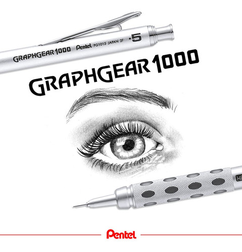 Lápiz Mecánico Pentel Graph Gear 1000 De 0,5 Mm (pg1015)