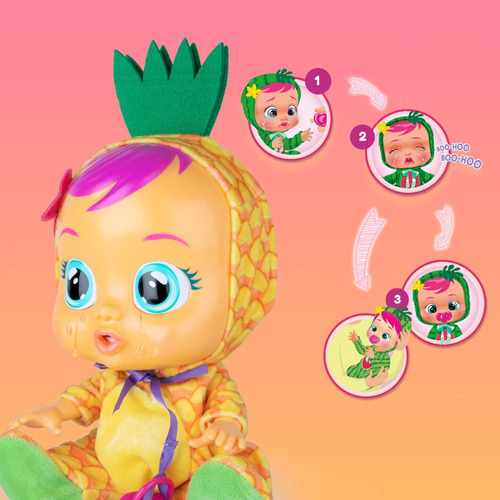 Muñeca Bebe Llorones Cry Babies Tutti Frutti Pia Anana Piña