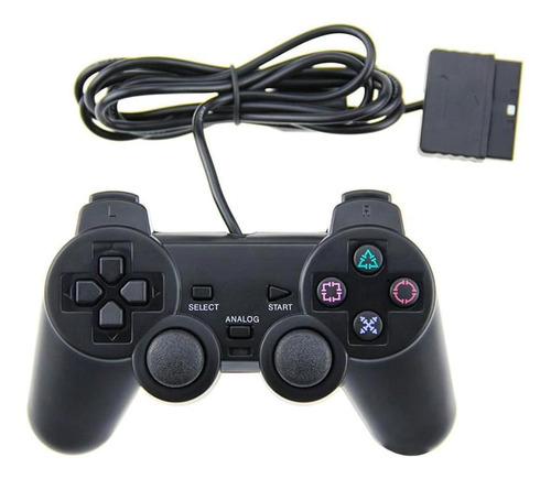 Joystick Para Ps2 Generico Muy Buena Calidad Super Oferta Negro
