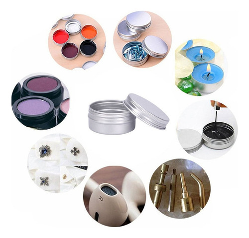 Qe1 50 Latas De Bálsamo Labial De Aluminio De 15 Ml