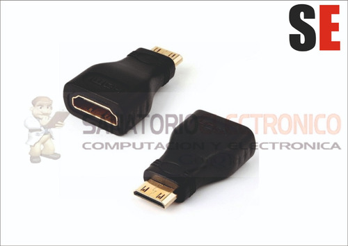 Adaptador De Hdmi Hembra A Mini Hdmi Macho 