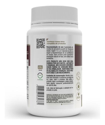 Coenzima Q10 200mg ( Porção) 120 Cápsulas Vitafor Sem Sabor