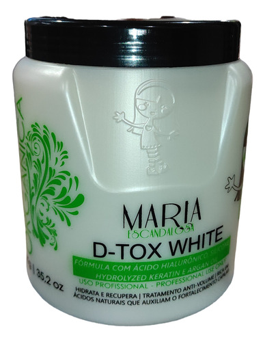 2 Botox D-tox S/formol Maria Escandalosa White 1kg Flet Grat