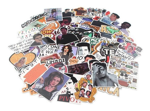 Set Sticker Serie Friends - Decorativo Stickers Skateboard