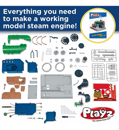 Playz Tren De Vapor Motor Modelo Kit Para Construir Para Los