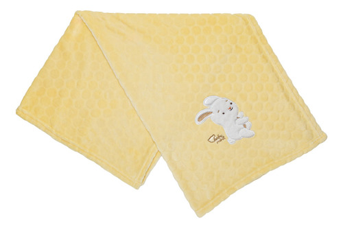 Frazada De Tejido Flannel Extra Suave Con Diseño Bordado