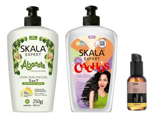 Skala Gel + Crema De Peinar 3en1 Abacate + Serum Primont