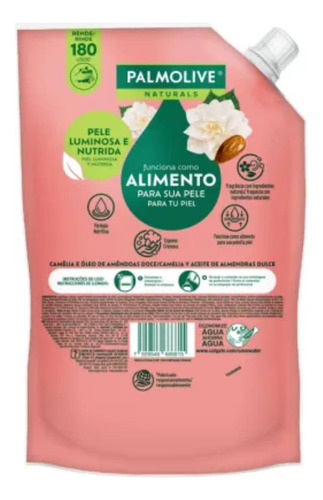 Palmolive Jábon Líquido Camellia Y Aceite De Almendras 900ml
