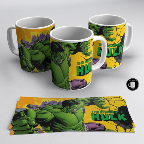 Taza Blanca 11 Oz / The Incredible Hulk , M03 (1 Pz)