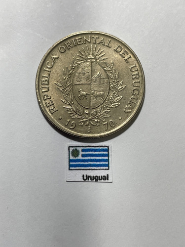 Moeda 50 Pesos 1970, Ur 209 Uruguai (Usado)