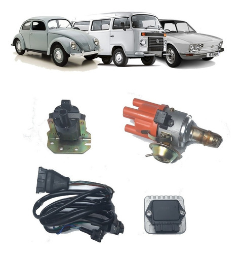 Kit Ignição Distribuição Eletrônica Fusca Brasilia Kombi