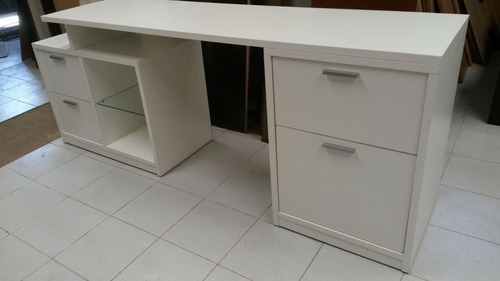 Escritorio Puesto De Trabajo Multifucion 4 Cajones Estante.