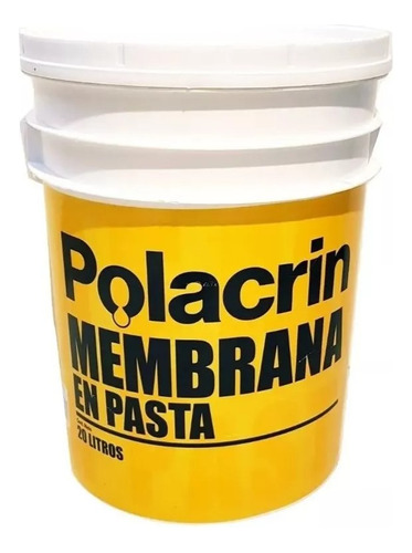 Membrana En Pasta Techos Polacrin 10 Lts + Venda 1x25 Mts