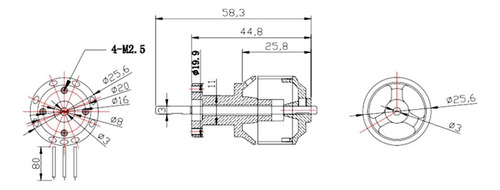 Acessórios De Motor Sem De Ventilador Canalizado 4300kv