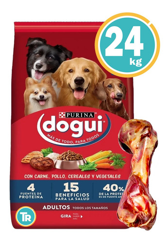 Imagen 1 de 7 de Dogui Perros + Dentalstix Y Comedero Doble Y Envío S/cargo
