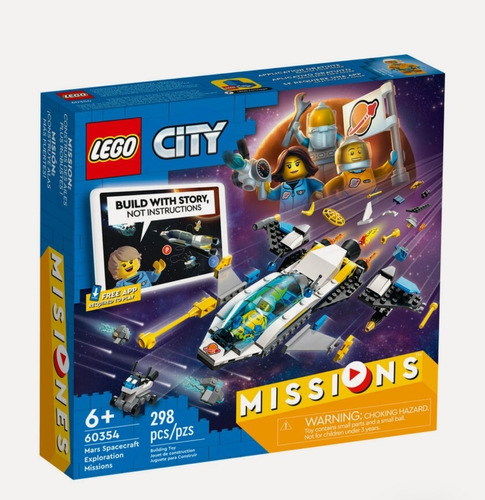 Lego City Missions 60354 Exploración Espacial De Marte 298pc
