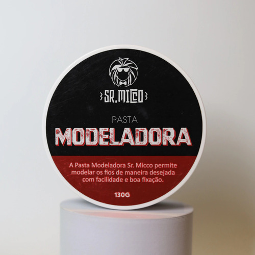 Sr. Micco Pomada Modeladora 130g Fixação E Estilo Duradouros