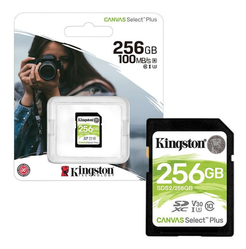 Memoria Sd Kingston Canvas Select 100r Uhs-i V30 Sds2/256gb