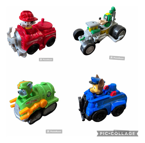 Autos Paw Patrol Y Disney Chase, Marshal, Rock Y Goofy C/u