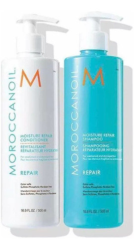 Kit  Shaampoo + Acondicionador  Moroccanoil Repair 500ml