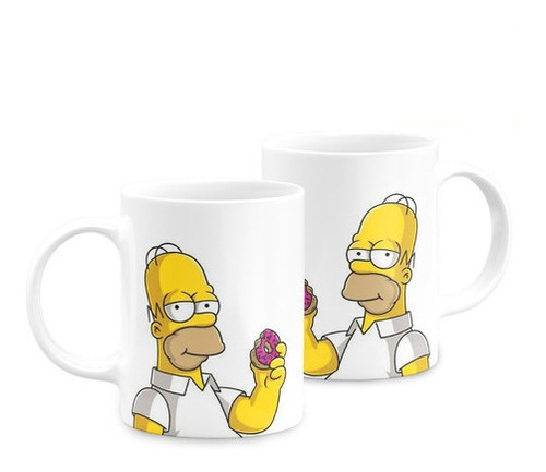 Caneca Cerâmica Os Simpsons Homer Donut