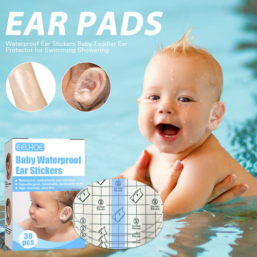 3×parche Oreja Impermeable For Bebés For Bañarse Y Bañars
