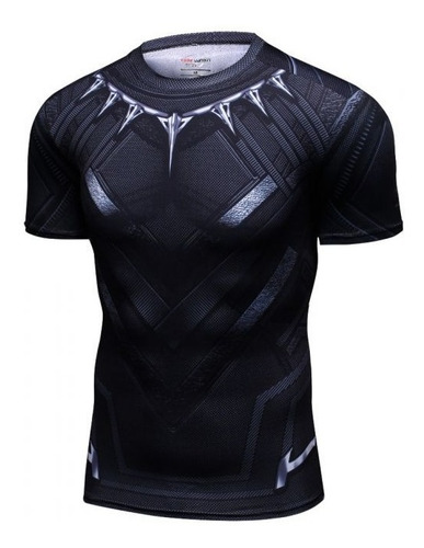 Playera Black Panter Crossfit Cosplay Marvel Avengers Licra