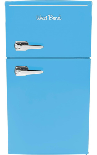 Mini Refrigerador, Color Azul Estilo Retro Marca West Bend
