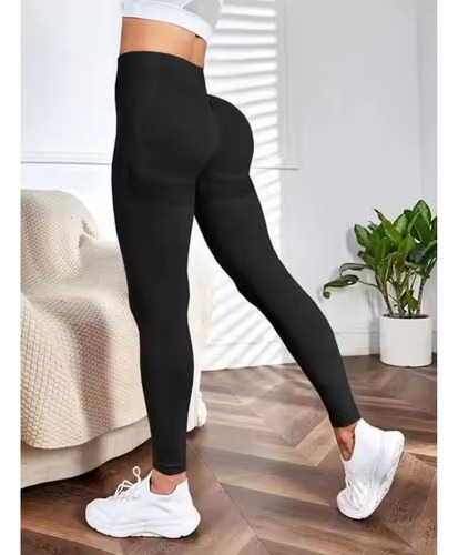 Calza Deportiva Mujer Doble Push Up Fitness Leggings