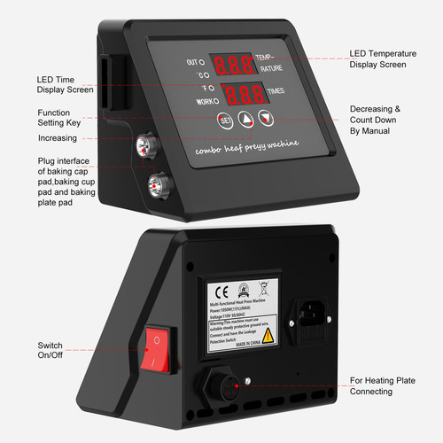 Controlador Led Multifuncional Para Camisetas/placa/boné/lat