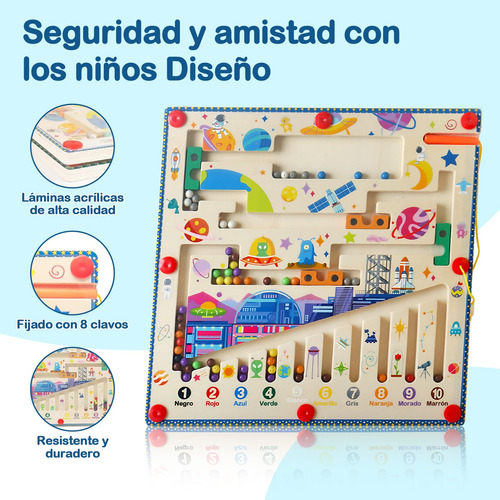 Laberinto Magnético Juguetes De Clasificación Y Apilamiento