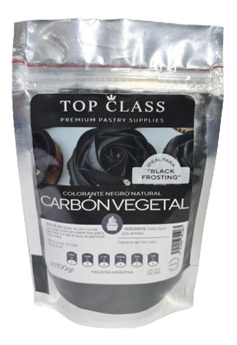 Carbon Vegetal 100 Gr Grado Alimenticio Top Class